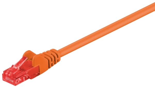 Goobay Netværkskabel CAT 6, U/UTP, orange kobberbeklædt aluminiumleder (CCA), 10 m
