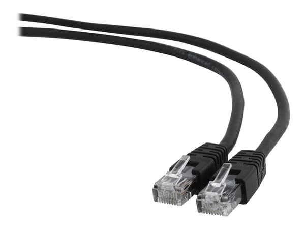 Gembird PP6U-0.25M/BK, 0,25 m, Cat6, U/UTP (UTP), RJ-45, RJ-45