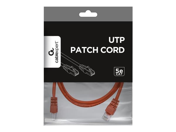 Gembird PP12-1M/R, 1 m, Cat5e, U/UTP (UTP), RJ-45, RJ-45
