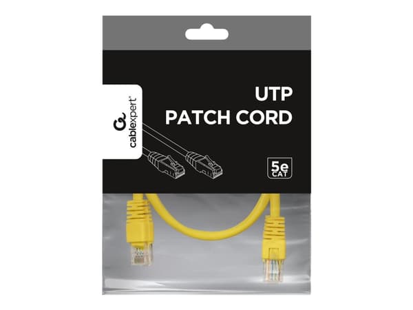 Gembird - Patch-kabel - RJ-45 (hane) till RJ-45 (hane) - 50 cm - UTP - CAT 5e - formpressad - gul