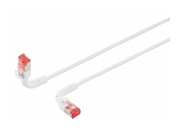 Lanview Flex-Angle - Patchkabel - RJ-45 (han) till RJ-45 (han) - 1,5 m - 3,6 mm - U/FTP - CAT 6a - booted, knastfri, 10 Gigabit ethernet - sort