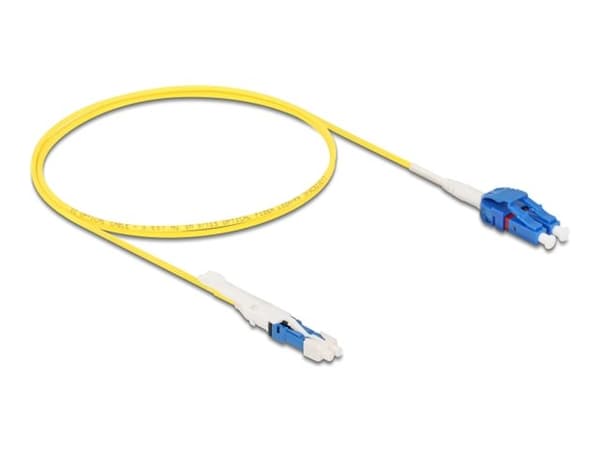 Delock - Nettverkskabel - CS enkeltmodus (hann) til LC-enkeltmodus (hann) - 1 m - 2 mm - fiberoptisk - dupleks - 9 / 125 micron - G.657.A2/OS2 - halo
