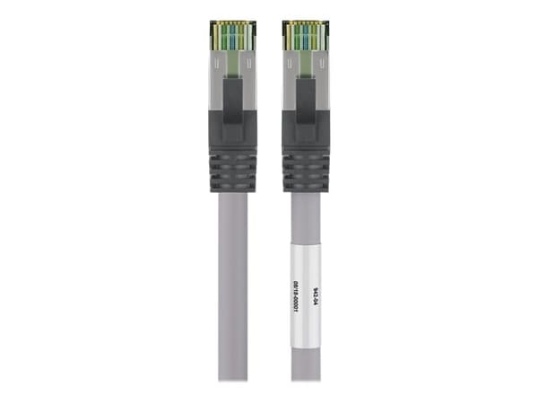 goobay - Patch-kaapeli - RJ-45 (uros) - RJ-45 (uros) - 20 m - SFTP, PiMF - CAT 8.1 - halogeeniton, muotoiltu, solmuton, säikeinen - harmaa