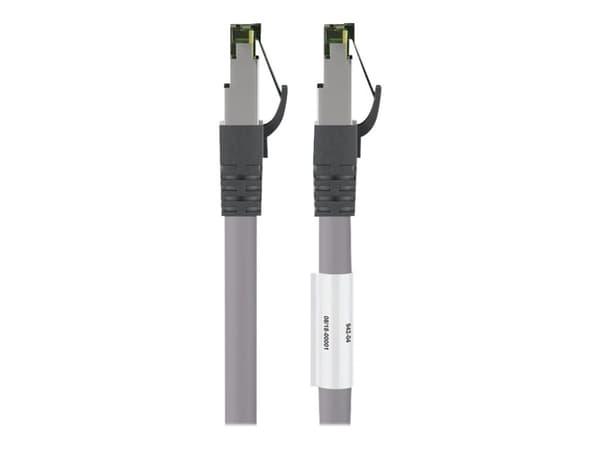 goobay - Patch-kaapeli - RJ-45 (uros) - RJ-45 (uros) - 20 m - SFTP, PiMF - CAT 8.1 - halogeeniton, muotoiltu, solmuton, säikeinen - harmaa