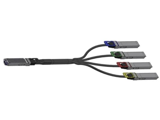 Nvidia MCA7J70-N004, 4 m, OSFP, 4xOSFP, Sort, 800 Gbit/sek.