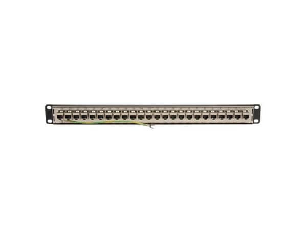 Tripp Lite N254-024-SH, RJ-45, Cat6, Sort, Rackmontering, 1U, RoHS, TAA
