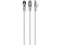 Miniatyrbilde 4 av 4: Cablexpert - Koblingskabel - RJ-45 (hann) til RJ-45 (hann) - 1.5 m - 6.2 mm - S/FTP - CAT 6a - halogenfri, formstøpt, uten hindringer - hvit