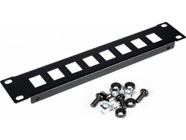 Utstyr Patchpanel 10" med Keystone Mount 1U, svart