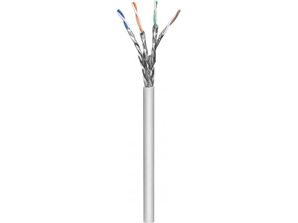 Techly ITP-C6A-FLS100, 100 m, Cat6a, S/FTP (S-STP), Grå