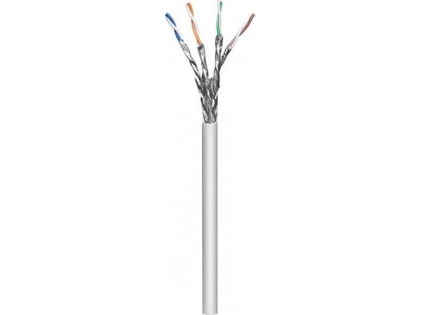 Techly ITP-C6A-FLS100, 100 m, Cat6a, S/FTP (S-STP), Grå
