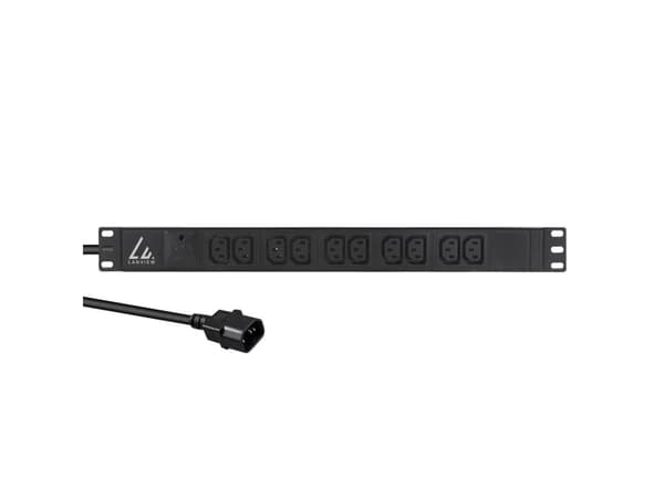 Lanview - Grenuttag (kan monteras i rack) - 13A - AC 230 V - 1-fas - ingång: IEC 60320 C14 - utgångskontakter: 10 (power IEC 60320 C13) - 1U - 19" -