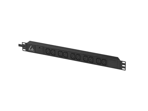 Lanview - Grenuttag (kan monteras i rack) - 13A - AC 230 V - 1-fas - ingång: IEC 60320 C14 - utgångskontakter: 10 (power IEC 60320 C13) - 1U - 19" -