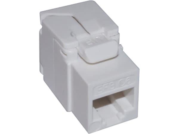 Kontaktdon cat 6 UTP keystone, verktygslös, förpackning om 100, färg: vit - (100 st.)