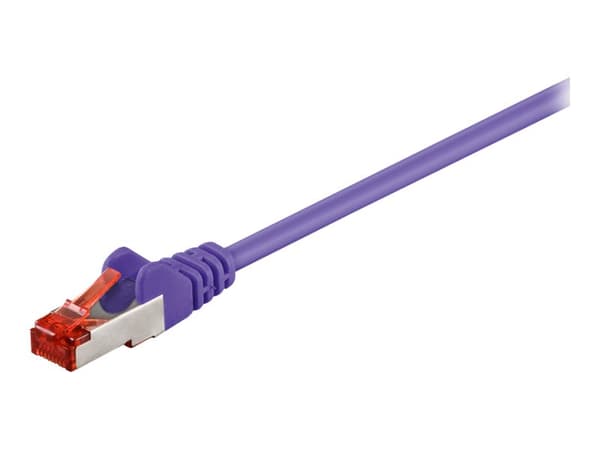 goobay - Nettverkskabel - RJ-45 (hann) til RJ-45 (hann) - 3 m - SFTP, PiMF - CAT 6 - formstøpt - purpur