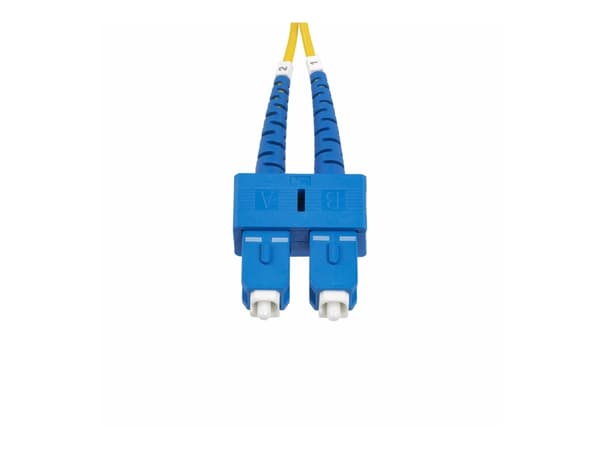 StarTech.com 2m (6.6ft) SC to SC (UPC) OS2 Single Mode Duplex Fiber Optic Cable, 9/125µm, Laser Optimized, 40G/100G Zipcord, Bend Insensitive, Low In