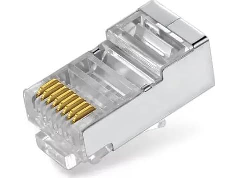 Spacetronik RJ45 plugg, gjennomgang cat5e FTP PT-RJ455FT-0 100 stk Spacetronik