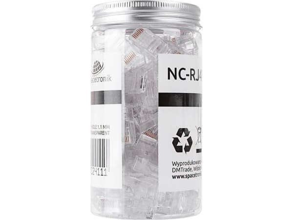 Spacetronik RJ45 plugg kat 6 UTP NC-RJ456UT-11 100stk Spacetronik