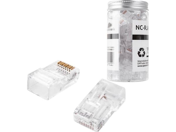 Spacetronik RJ45 plugg kat 6 UTP NC-RJ456UT-11 100stk Spacetronik