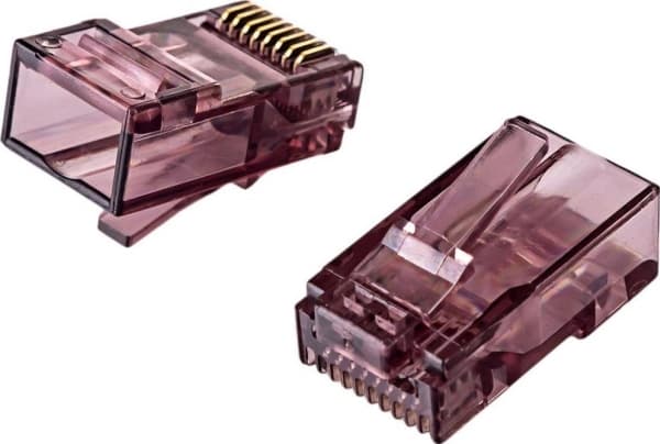 Spacetronik RJ45 cat 6 UTP rakt genomgående kontakt PT-RJ456UC-1 100st Spacetronik