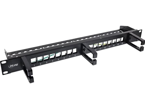 InLine 76822B, Sort, 1U, Case, Tyskland