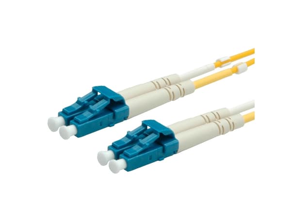 Value Fibre Optic Jumper Cable, 9/125 µm, LC/LC, yellow 10 m, LC, LC