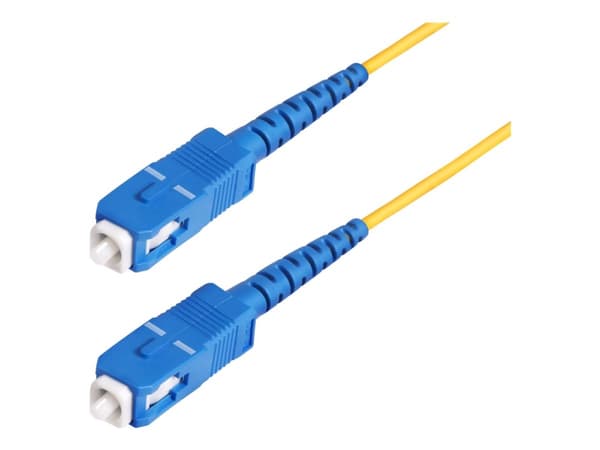 StarTech.com 100 m (328 jalkaa) SC–SC (UPC) OS2-yksimuotoinen valokuitukaapeli, 9/125 µm, 40 G/100 G, taipumaton, pieni lisäyshäviö, LSZH-kuitukaapel