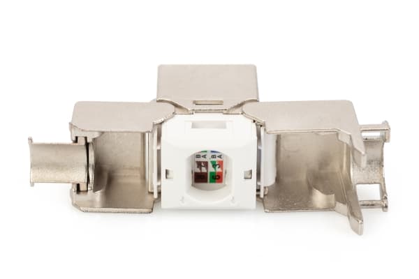 DIGITUS - Modulär insättning - keystone, verktygsfri - CAT 6a - skärmad - RJ-45 (paket om 8)