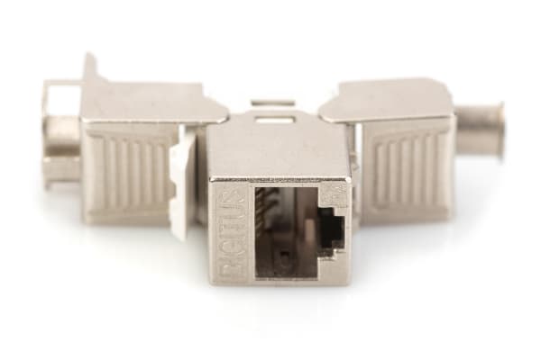 DIGITUS - Modulär insättning - keystone, verktygsfri - CAT 6a - skärmad - RJ-45 (paket om 8)