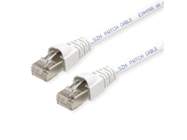 Telegärtner DataVoice Office - Koblingskabel - RJ-45 (hann) til RJ-45 (hann) - 250 cm - 5.8 mm - S/FTP - CAT 6a - med støvel, halogenfri, uten hindri