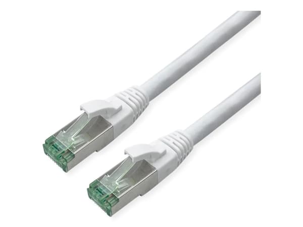 ROLINE RM S/FTP Patchkabel Kat6A/Kl.EA TPE weiss 7m - FTP - PIMF, 7 m, Cat6a, S/FTP (S-STP), RJ-45, RJ-45, Valkoinen