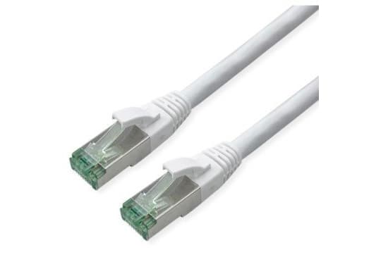 ROLINE RM S/FTP Patchkabel Kat6A/Kl.EA TPE weiss 7m - FTP - PIMF, 7 m, Cat6a, S/FTP (S-STP), RJ-45, RJ-45, Valkoinen