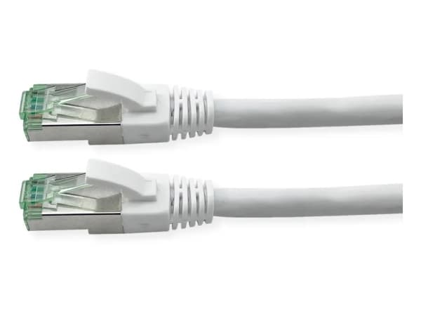 ROLINE RM S/FTP Patchkabel Kat6A/Kl.EA TPE weiss 7m - FTP - PIMF, 7 m, Cat6a, S/FTP (S-STP), RJ-45, RJ-45, Valkoinen