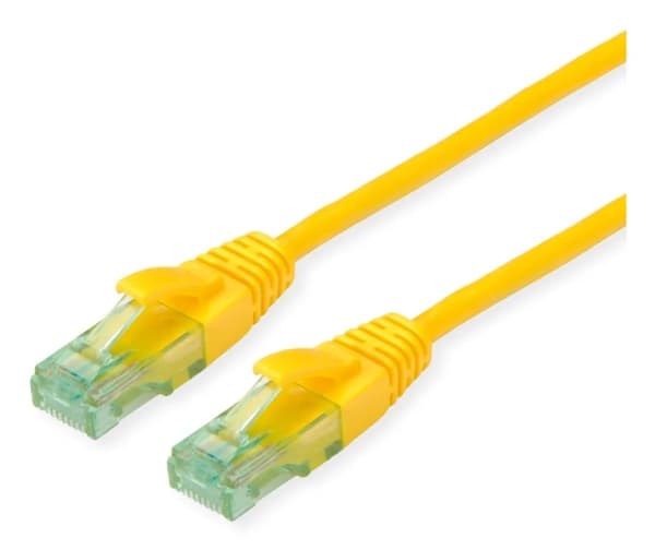 ROLINE 21.45.3126, 7 m, Cat6a, U/UTP (UTP), RJ-45, RJ-45, Gul