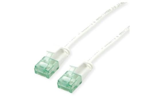 ROLINE 21.45.3462, 0,5 m, Cat6a, U/UTP (UTP), RJ-45, RJ-45, valkoinen
