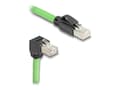Miniatyrbilde 1 av 3: Delock - Nettverkskabel - RJ-45 (hann) til RJ-45 (hann) nedvinklet - 5 m - 6.8 mm - SF/UTP - CAT 6a - uten hindringer, med støvel - grønn