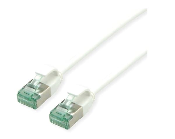 ROLINE 21.45.3362, 0,5 m, Cat6a, U/FTP (STP), RJ-45, RJ-45, Hvit