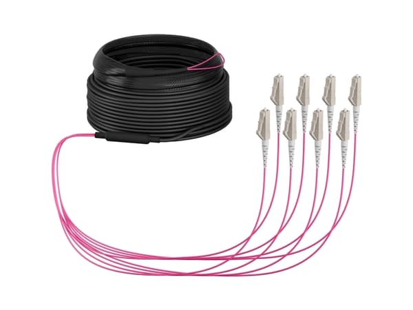 EFB Elektronik Trunk Kabel U-DQ ZN BH OM4 8G 1x8 LC-LC 30m Dca LSZH - Kabel - 30 m (O8322S30OM4)