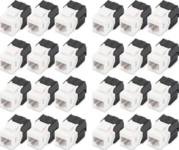 DIGITUS - Modulär insättning - keystone - CAT 6 - UTP - RJ-45 (paket om 24)