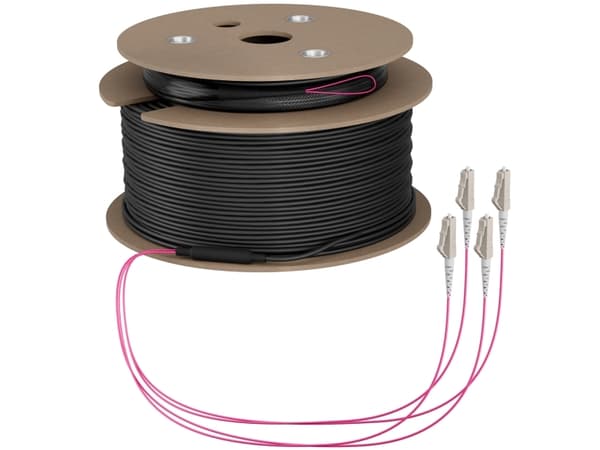 EFB Elektronik Trunkkabel U-DQ ZN BH OM4 4G 1x4 LC-LC 130m Dca LSZH - Kaapeli - 130 m (O8303S130OM4)