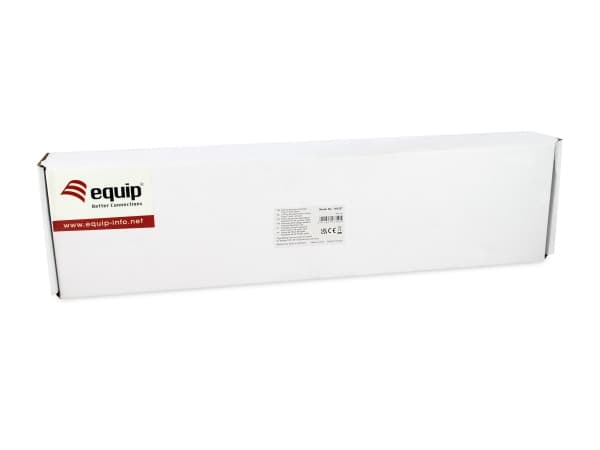 Equip Patchpanel 24x Cat6A 19" FTP 1HE Keystone Montage sw