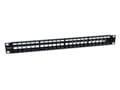Pikkukuva 1 / 5: Equip Patchpanel 24x Cat6A 19" FTP 1HE Keystone Montage sw