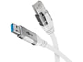 Miniatyrbild 5 av 5: Goobay 74162, 7,5 m, Cat6, F/UTP (FTP), USB A, RJ-45, Vit