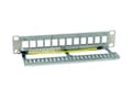 Pikkukuva 2 / 5: Equip Patchpanel 12x RJ45 Cat6A 10" FTP 1HE Premium hellgrau - FTP - RJ-45 (769330)