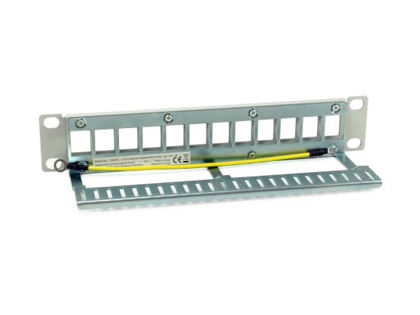 Equip Patchpanel 12x RJ45 Cat6A 10" FTP 1HE Premium hellgrau - FTP - RJ-45 (769330)