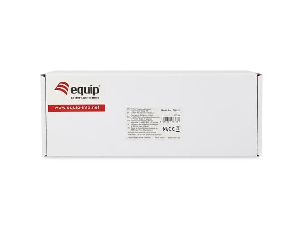 Equip Patchpanel 12x Cat6A 10" FTP 1HE Keystone Montage sw