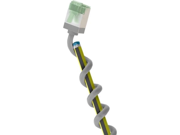 Goobay 74344, 0,25 m, Cat8.1, U/FTP (STP), RJ-45, RJ-45, Grå
