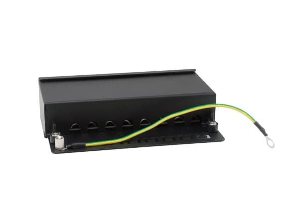 Utstyr Patchpanel 8x RJ45 Cat6A FTP 1HE Premium svart