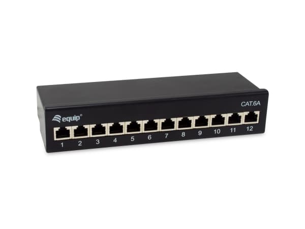 Equip 326622, 10GBase-T, 10 Gigabit Ethernet, 10000 Mbit/s, RJ-45, Cat6a, Svart Svart