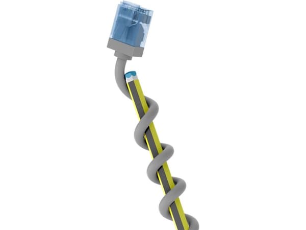 Goobay 74227, 10 m, Cat6a, U/UTP (UTP), RJ-45, RJ-45, Grå