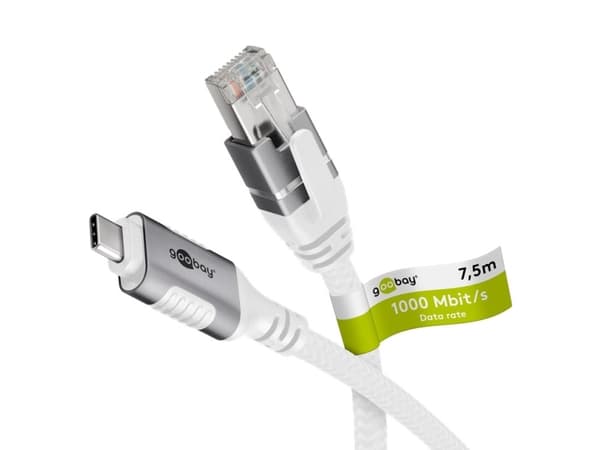 Goobay 74179 - Nätverksadapterkabel USB 3.1 typ C Gigabit Ethernet 7,5 m - Nätverkskort - 1 000 Mbps (74179)
